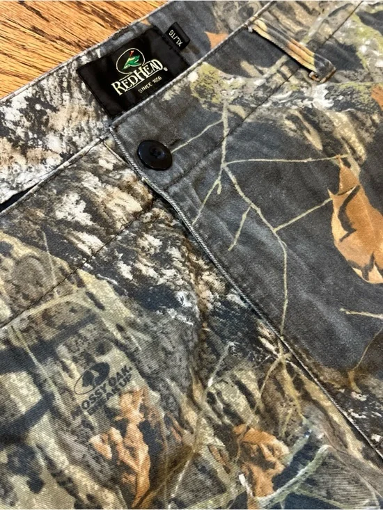 RedHead Mossy Oak Obsession Camo Pants Mens XL Hunting Carpenter Cargo 30" - Picture 2 of 11